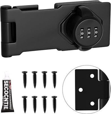 Superior mall Zinc Alloy Metallic Smart Lock(Black)