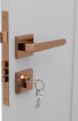 Medellin Brass, Zinc Alloy Matte Door levers(Brown)