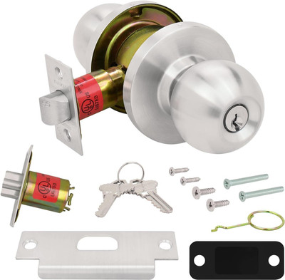 VBEST Stainless Steel Matte Door knobs(Silver)