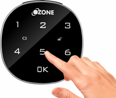 OZONE Zinc Alloy Metallic Electronic locks(Black)