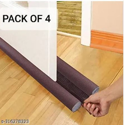 ADEHA Door Bottom Sealing Strip Guard for Home Twin Under Door 39 Inch Door Bottom Sealing Strip Guard for Home/Office 39 Inch (Pack Of 4) Door Mounted Door Stopper(Brown)