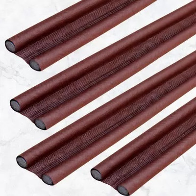 MAGICAL Door Bottom Sealing Strip Guard for Home/Office 39 Inch (Pack Of 4) Floor Mounted Door Stopper(Brown)