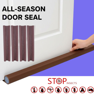 Lexmyne 4 Pcs Waterproof Door Seal Stopper for Noise Reduction Dust Proof Insect Guard Under Door Draft Stopper Seal Guard 39 Inch for Dust Noise Odor Insects Proof Door Mounted Door Stopper(Brown) Lexmyne 4 Pcs Waterproof Door Seal Stopper for Noise Reduction Dust Proof Insect Guard Under Door Draft Stopper Seal Guard 39 Inch for Dust Noise Odor Insects Proof Door Mounted Door Stopper(Brown)