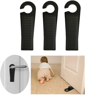 Ezliving door003 Door Mounted Door Stopper(Black)