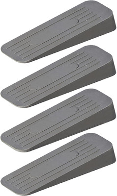 ALP overseas Non Slip Rubber Door Stopper for Home, Office, Kitchen & Class (Grey, Pack of 4) EPDM Rubber Door Stopper Door Mounted Door Stopper(Grey)