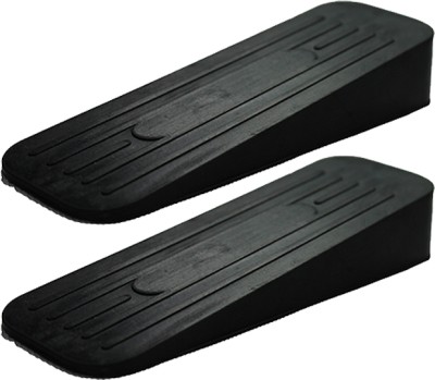 ALP overseas Non Slip Rubber Door Stoppers for Home, Office, Kitchen & Classroom (Pack of 2) Black, EPDM Rubber Door Stopper Door Mounted Door Stopper(Black)
