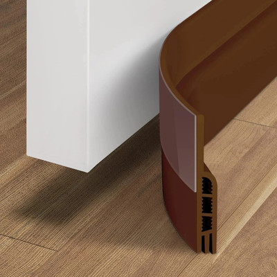 VESTURA Door Draft Blocker Insulator Sweep Weather Stripping Noise Stopper Adhesive Stop Self-Adhesive Window/Door Tape for Seal, Cockroach Insect Bugs Stopper Floor Mounted Door Stopper(Brown)