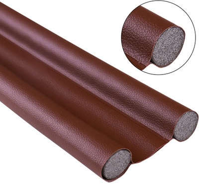 Pito DG1017 RE- Door Bottom Sealing Strip Guard for Home (Size-42inch) -PACK OF 2 Door Mounted Door Stopper(Brown, Black)