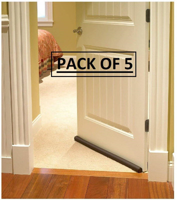 DEAGAN Door Bottom Sealing Strip Guard for Home - (Size-39 inch) (Pack Of 5) Gap Filler for - Sound-Proof Door Mounted Door Stopper(Brown)