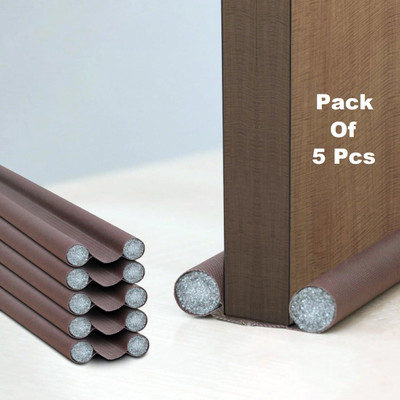 OHSO TRENDY Door Guard Gap Filler Draft & Dust Stopper for HomeShield Door Gap Filler 39 Inch Pack of 5 Door Mounted Door Stopper(Brown)