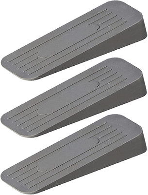 ALP overseas Non Slip Rubber Door Stopper for Home, Office, Kitchen & Class (Grey, Pack of 3) EPDM Rubber Door Stoppers Door Mounted Door Stopper(Grey)