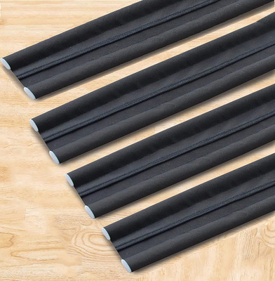 Flipkart SmartBuy Door Stoppers | Seal | Closers |Bottom| (Pack of 4, 39 INCH) Strip Guard Floor Mounted Door Stopper Door Mounted Door Stopper(Black)