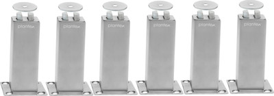 Plantex Magnetic Door StopperDoor Catcher for Wooden Door- Pack of 6 (Matt Silver) magnetic door stopper Wall Mounted Door Stopper(Silver)