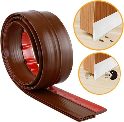VESTURA Door Bottom Sealing Strip for Home Protector (Brown) Weather Stripping Door Seal Strip for Air Gap Cockroach Insect Bug Draft Stopper Door Mounted Door Stopper(Brown)