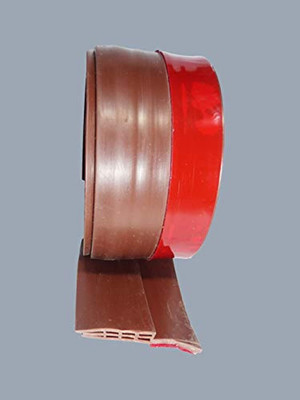 SELIFYMART Residential silicone door bottom tape Self-Adhesive Window/Door Tape for Seal, Cockroach Insect Bugs Stopper Floor Mounted Door Stopper(Brown)