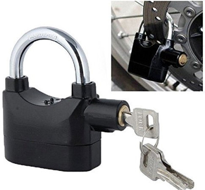 Muskan Enterprises LOCK-001 Steel Polished Finish Anti Theft Sensor Alarm Lock (Black) Door & Window Door Window Alarm(MEDIUM)