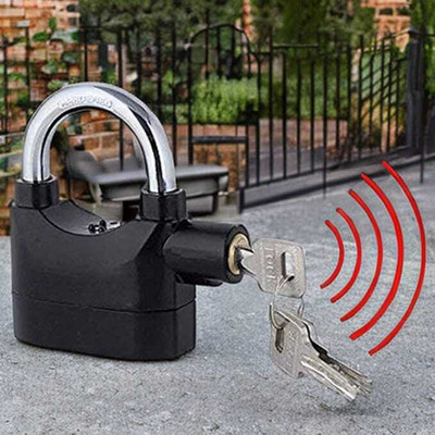 Rosario Security Siren Lock Alarm 110 DB Black Door & Window Door Window Alarm(Siren)