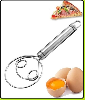 Ayushi Enterprise Stainless Steel Dough Hand Mixer Blender for Egg,Bread,Cake,Pastry,Pizza Dough54 Stainless Steel Detachable Dough Maker(Multicolor)