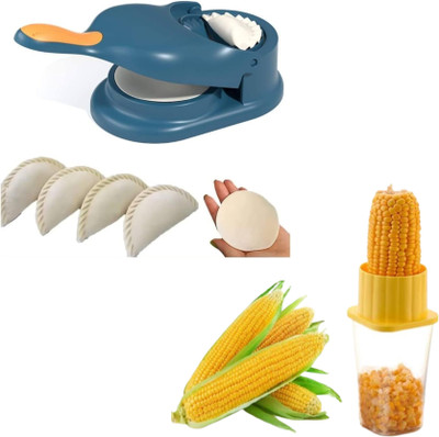 JJS Cold Kitchen Combo of Momos Maker And Corn Strippers Manual Dough Press(Combo of Dough Press And Corn strippers)