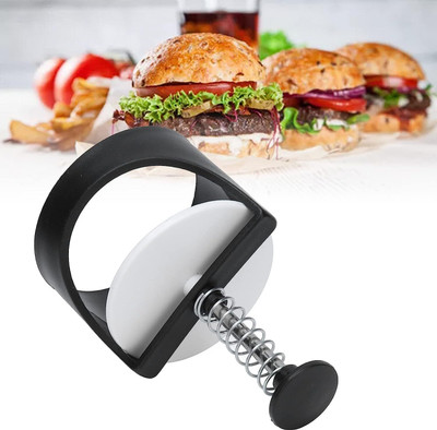 WROPZO Cold Manual Dough Press(Burger Press Fine Edge Finish Spring Rebound Burger Press Burger Maker)