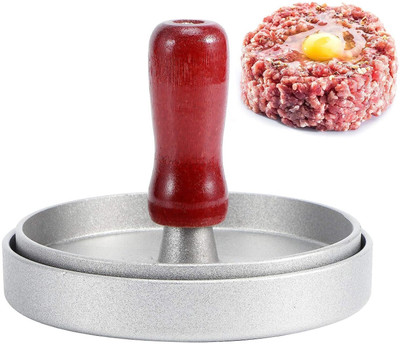 SANGOZ Cold Burger Press Hamburger Press Patty Maker 4.7 inches Non-Stick Manual Dough Press(Burger Press Hamburger Press Patty Maker 4.7 inches Non-Stick)