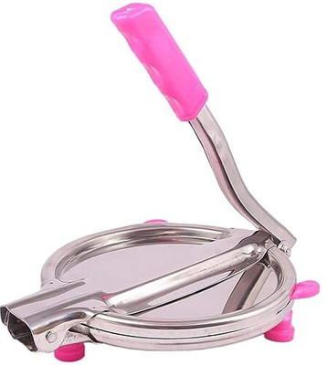 MAA ENTERPRISE Cold F-1 PURI PINK Manual Dough Press(Puri Press Machine with Handle Roti and Khakra Maker)