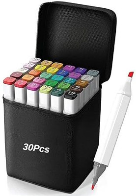 BHADIYADRA DUAL TIP ART MARKERS_1 Drafting Compass Set(Number of 24)