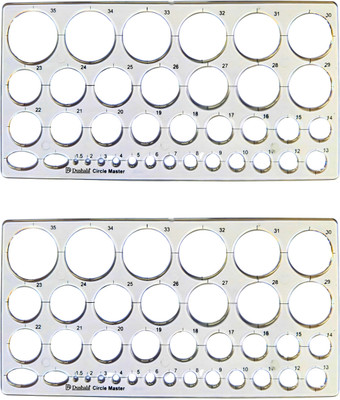 DUSHALA Circle Master / Circle Template for Engineering drawing Drafting Kit(Pack of 2)