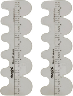 BharatSS Tailoring Scallop Ruler ,Pattern Drafting Tool for Garment Design Drafting Kit Drafting Kit(Pack of 2)