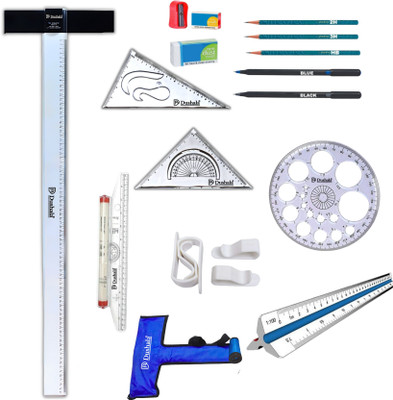 DUSHALA Premium T square and Architect drawing instruments kit 7 Drafting Kit(Pack of 10)