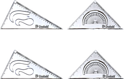 DUSHALA Set square for Engineering Drawing Drafting Kit(Pack of 2)