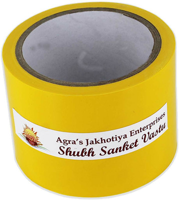 Shubh Sanket Vastu Yellow Vastu Tape for Vastu Dosh/Vastu Correction for Bathroom and Entrance Drafting Tape(3 inch x 25 m)