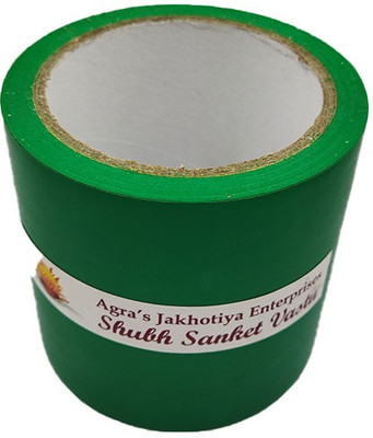 Shubh Sanket Vastu Green Vastu Tape for Vastu Dosh/Vastu Correction for Entrance and Bathroom Drafting Tape(4 inch x 25 m)