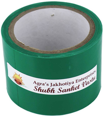 Shubh Sanket Vastu Green Vastu Tape for Vastu Dosh/Vastu Correction for Bathroom and Entrance Drafting Tape(3 inch x 25 m)