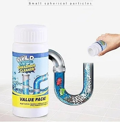 Pinaki india Sink & Drain cleaner 0013 Powder Drain Opener(110 ml)