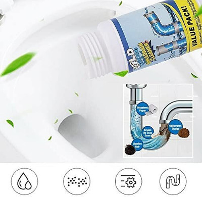 Hoaxer Pipe Dredge Powerful Sink and Drain Cleaner Powder Drain Opener(110 g)