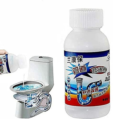 GINTOS Pipe Dredging Agent Pipe Block Remover Instant Action || Drain Cleaner Powder Powder Drain Opener(110 g)