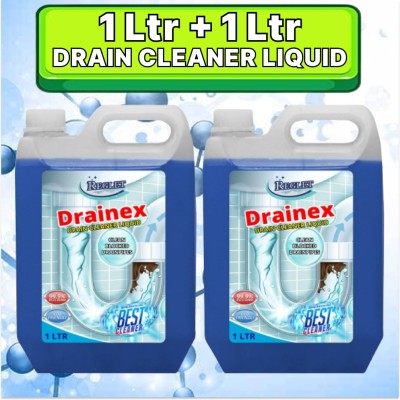 REGLET HELP PREVENT THE BULD UP OF: DEBRIS AND CLOGS,REDUCING BLOLCKAGE. Liquid Drain Opener(2 L, Pack of 2)