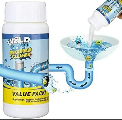 CLAIRET Wild Tornado Sink & Drain Cleaner – Powerful Clog Remover Powder Drain Opener(110 g)