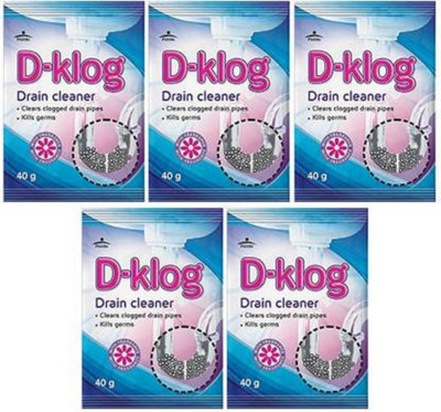 Pidilite d klog 40g * 5 Powder Drain Opener(200 g, Pack of 5)