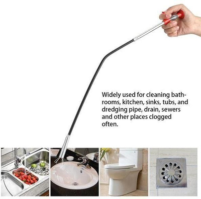 WebDealz Sink Cleaning Stick,Flexible Basin Pickup Tool,Hair Catching Drain Stick X1.4779(1 L)