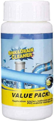 GLARIXA Powerful Drain Blockage Cleaner Sink Powder/Drain Cleaner & Clog/Automatic Powder Drain Opener(110 g)
