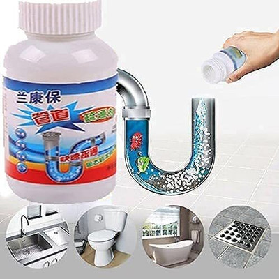 Hoaxer Dredge Agent for Kitchen Toilet Pipeline Powder Drain Opener(110 g)