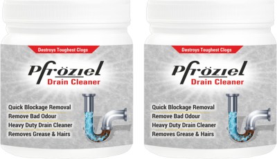 Pfroziel Drain Cleaner Powder (450g X 2) Effective Sink Cleaner, Drain Blockage Remover Powder Drain Opener(450 g, Pack of 2)