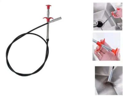 Clivemont Drain Cleaner flexible Steel clog remover tool Crystal Drain Opener(1 ml)
