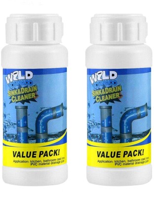 DealFry Wild Tornado Sink & Drain Blockage Cleaner Powder, Unlogs Pipe Dredging Agent Powder Drain Opener(110 g, Pack of 2)