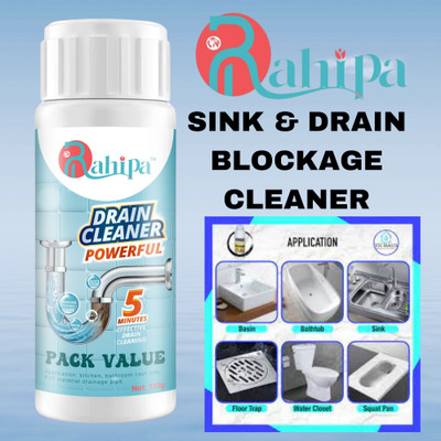 RAHIPA Powerful Drain Blockage Cleaner Sink Cleaner ,Drain Cleaner & Clog Powder Powder Drain Opener(110 g)