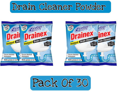 cezliar DRAIN OPENER CLEANER POWDER. Powder Drain Opener Powder Drain Opener(1500 g, Pack of 30)