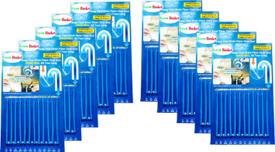 Grow Basket Drain Sticks Drain Stix Drainstix Drain Cleaner Sticks Drain Cleaner Deodorizer Crystal Drain Opener(12 L, Pack of 10)