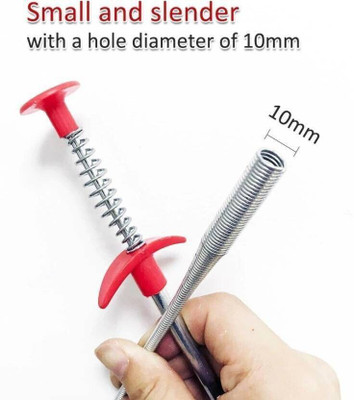 Radha Drain Wire Cleaning Spring Stick, Hair Catching Pipe Cleaning Claw Wire X1.654 Crystal Drain Opener(1 L)